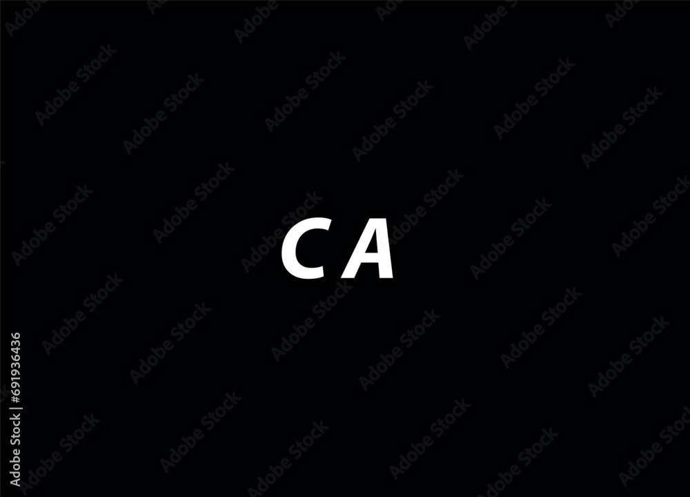 CA creative logo design and monogram logo CA creative logo design and monogram logo