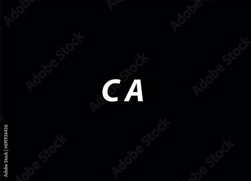 CA creative logo design and monogram logo