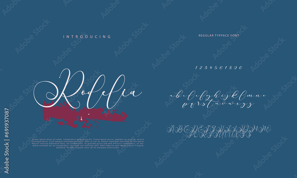 Signature Font Calligraphy Logotype Script Brush Font Type Font lettering handwritten
