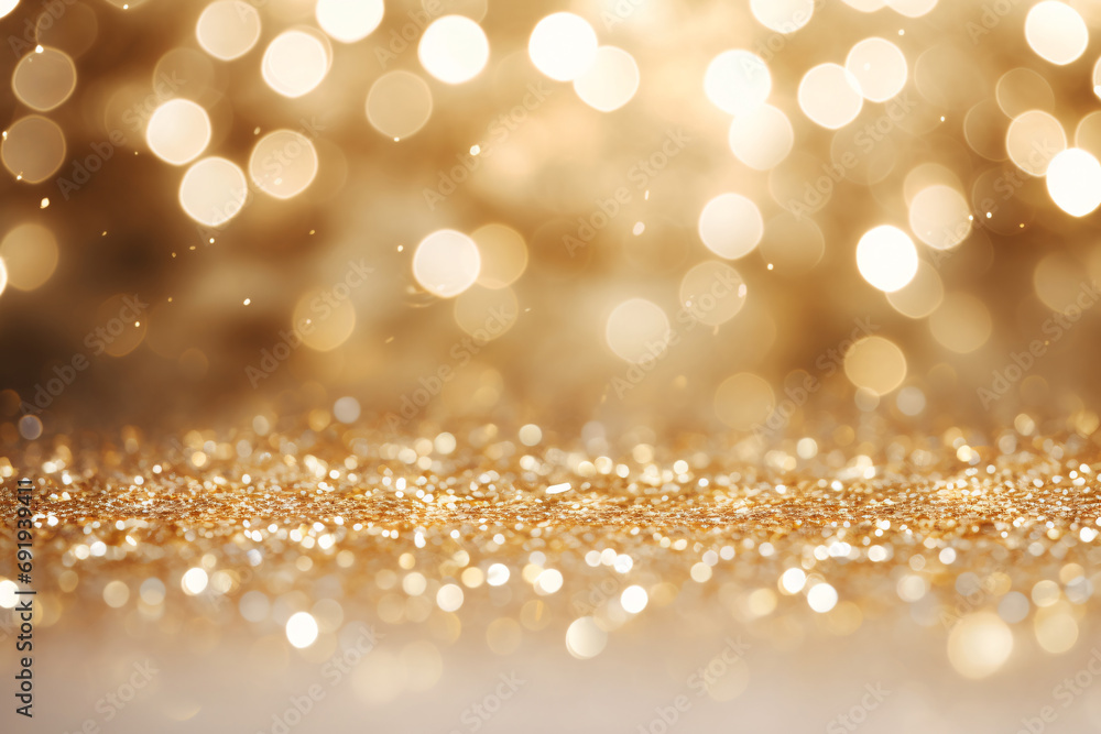 Abstract Bokeh Background with Glitter Lights