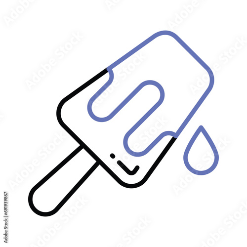 Ice cream cup in modern style, ready to use and download