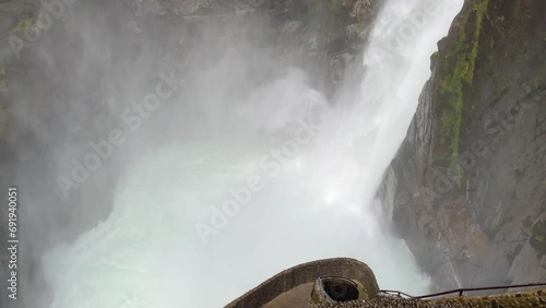 Waterfall in Ecuador Pailon del Diablo photo