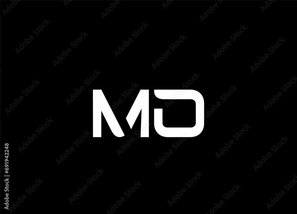 Initial Letter mo Logo Design Monogram Creative Modern Sign Symbol Icon