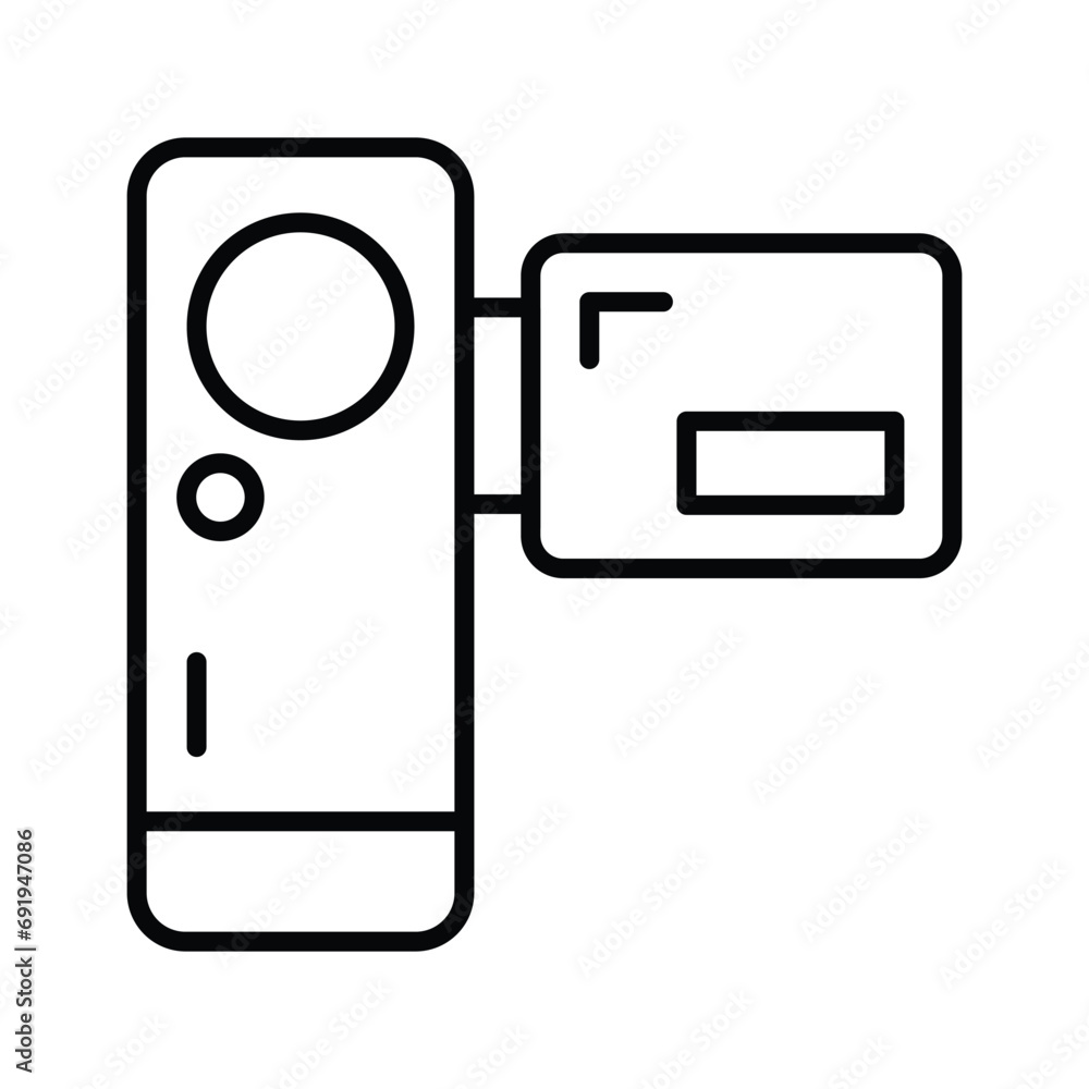 Beautifully designed vector of handycam in trendy style, capture life moments with handycam Beautifully designed vector of handycam in trendy style, capture life moments with handycam
