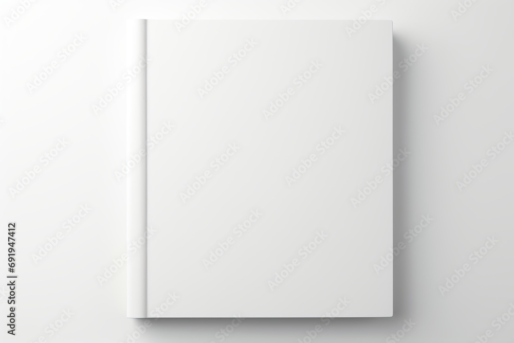 Blank white book isolated on white background Blank white book isolated on white background