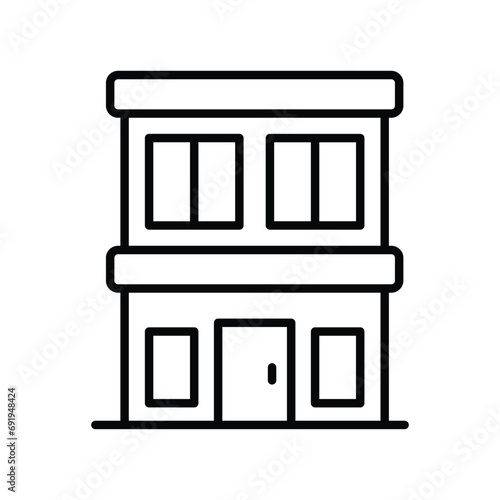 Beautifully designed icon of hotel  modern style vector of hotel building customizable and easy to use
