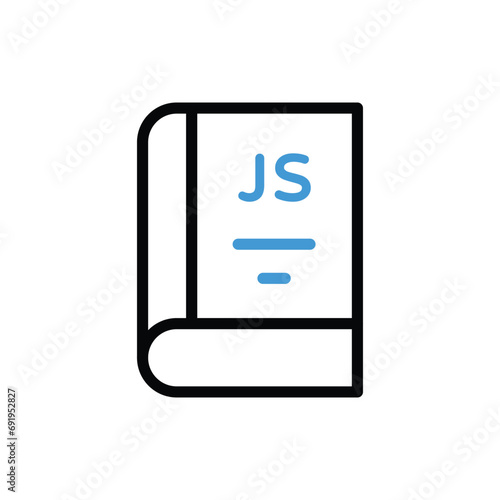 Js Icon vector stock illustration