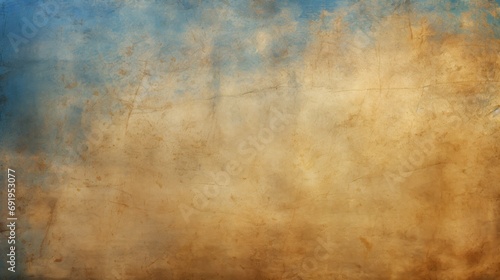 Epic Ancient Odyssey Greek Background Texture - Antique Backdrop in the Colors Blue, Beige and Gold - Amazing Classical Legendary Blue, Beige and Gold Wallpaper created with Generative AI Technology