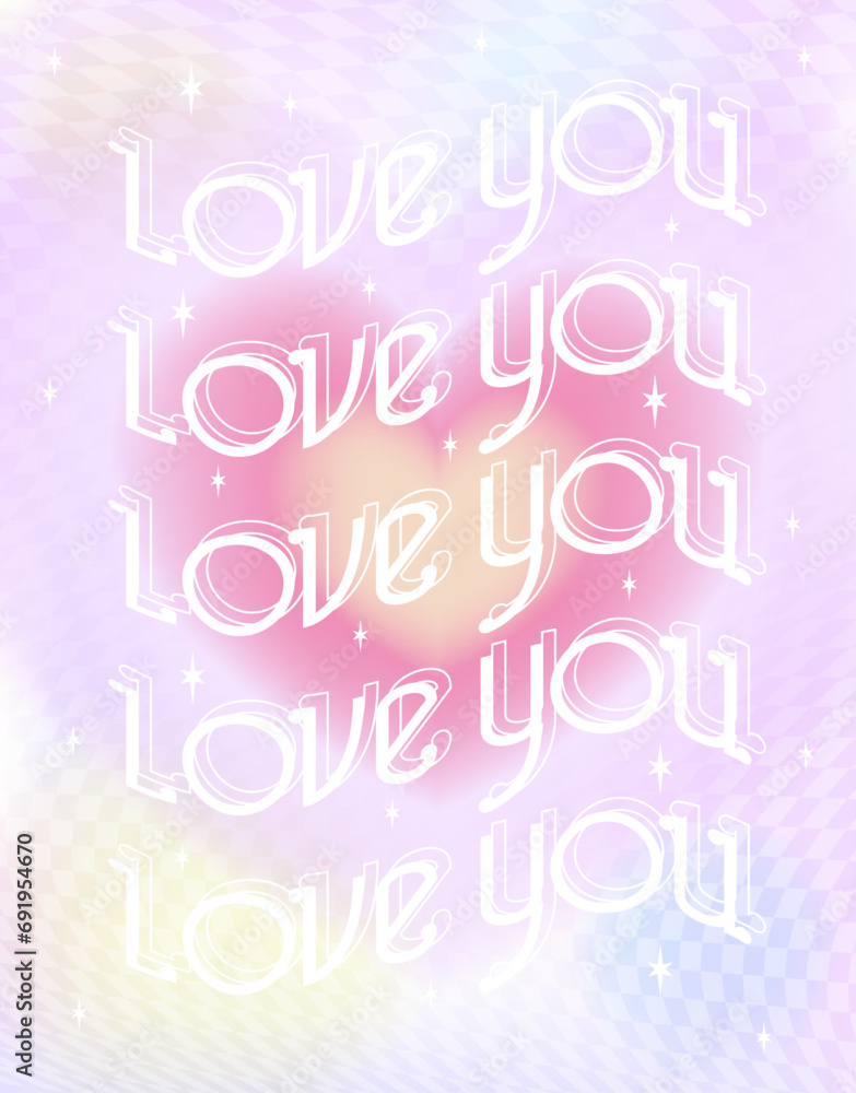 Modern design templates for Valentine's Day. flowing gradient posters with linear shapes. trendy minimalist 2000 aesthetic with linear arched frame typography. blurred pastel pale background