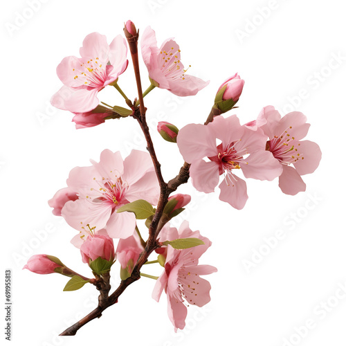 Almond pink spring flowers  png