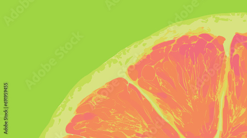 Juicy Mango Poster Design. Minimalist Clean Wallpaper Background. Bright card, banner backdrop.