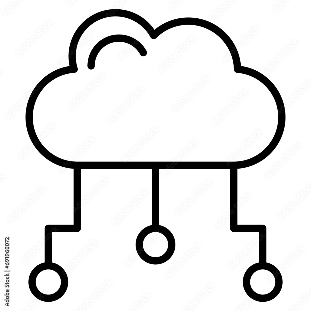 Cloud Computing icon line vector illustration Cloud Computing icon line vector illustration