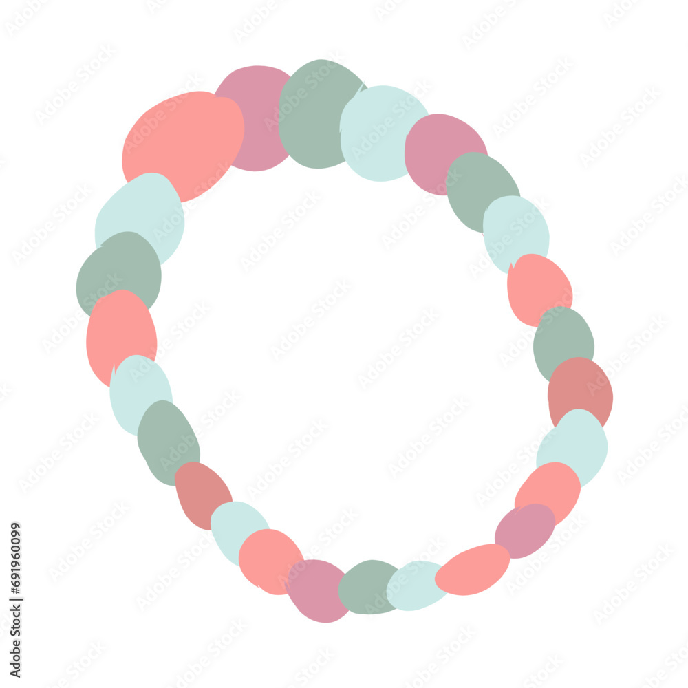 Doodle of a beautiful bracelet on a white background in vektor