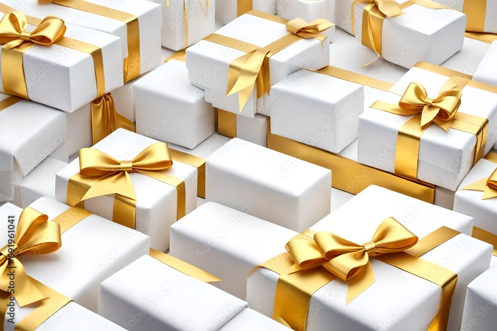 gift box with gold ribbon gift box with gold ribbon