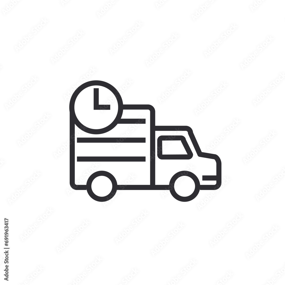 Delivery, truck, home service Icon