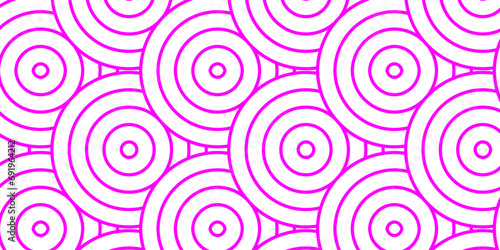 Modern diamond geometric ocean spiral pattern and abstract circle wave lines. pink seamless tile stripe geomatics overlapping create retro square line backdrop pattern background. Overlapping Pattern.