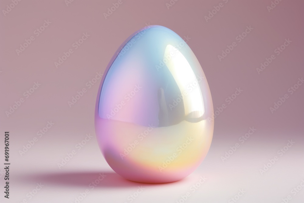 a close up of a shiny egg on a white and pink background with a light reflection on the side of the egg. a close up of a shiny egg on a white and pink background with a light reflection on the side of the egg.