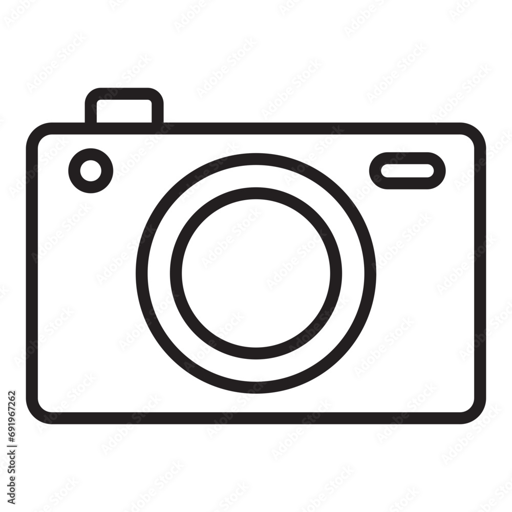 Camera line icon. Camera line icon.