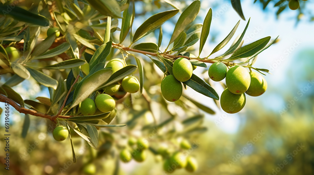 green olives on branch HD 8K wallpaper Stock Photographic Image 