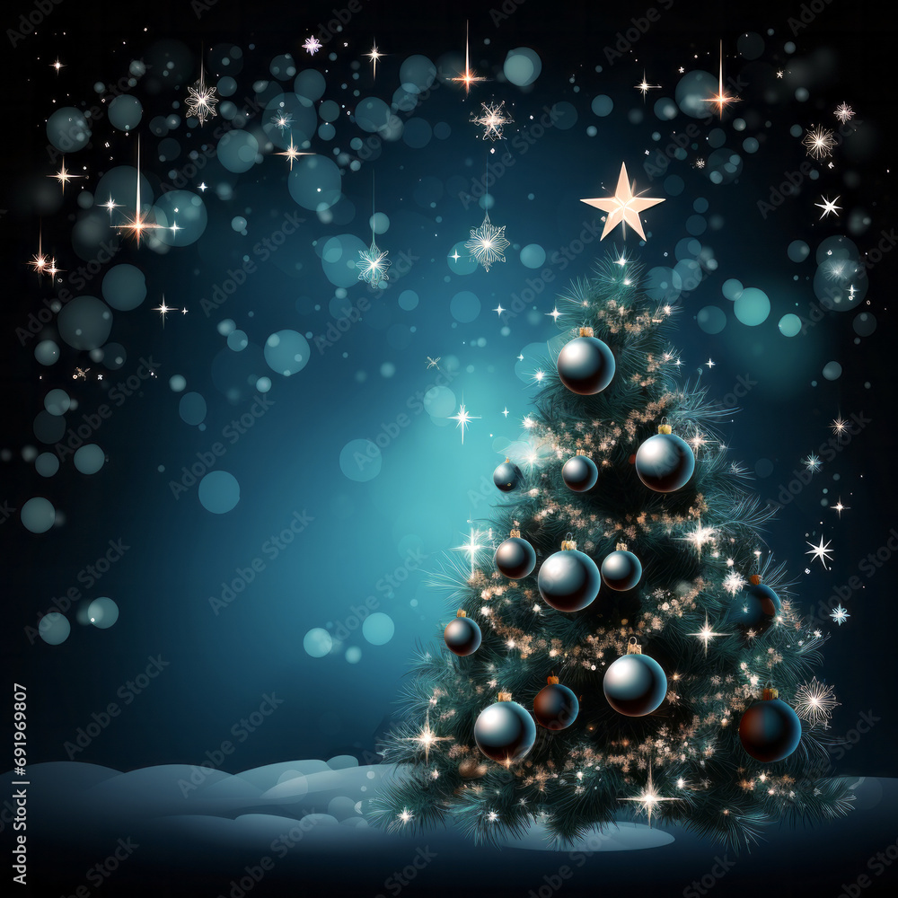 Christmas background with snowy Christmas trees on dark blue background with space for text, Merry Christmas Christmas background with snowy Christmas trees on dark blue background with space for text, Merry Christmas