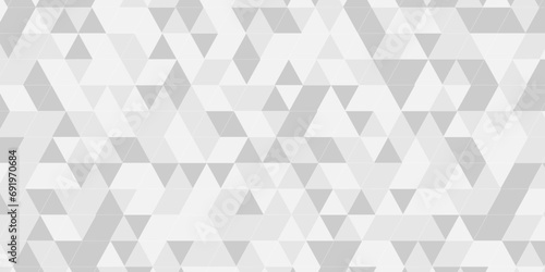 Abstract modern geometric background vector seamless technology gray and white background. Abstract geometric pattern gray Polygon Mosaic triangle Background, business and corporate wall  background.