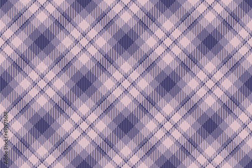 Seamless tartan background of texture fabric vector with a plaid pattern check textile.