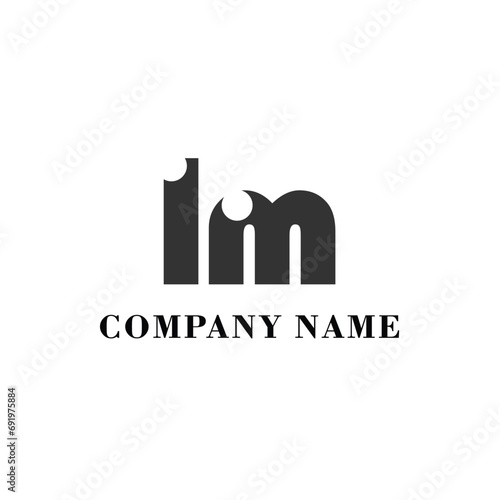 LM Initial logo elegant logotype corporate font idea unity