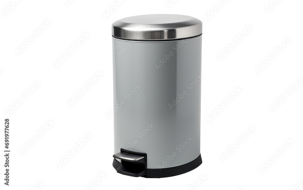 Attractive And Stylish Stainless Steel Trash Can on White or PNG Transparent Background. Attractive And Stylish Stainless Steel Trash Can on White or PNG Transparent Background.