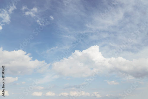Fototapeta Naklejka Na Ścianę i Meble -  Blue Sky Background with Clouds
