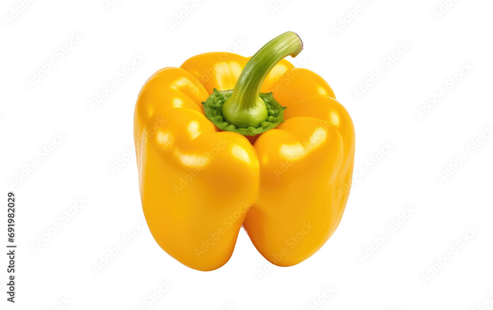 Healthy Yellow Bell Pepper on White or PNG Transparent Background. Healthy Yellow Bell Pepper on White or PNG Transparent Background.