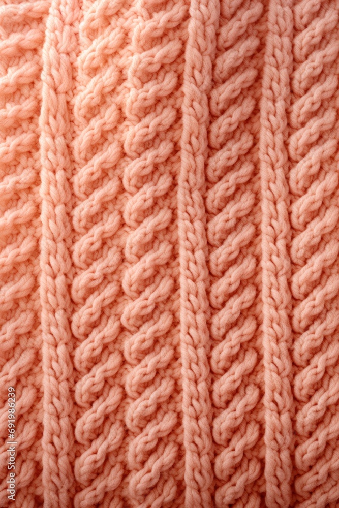 Knitted background in peach fuzz Knitted background in peach fuzz