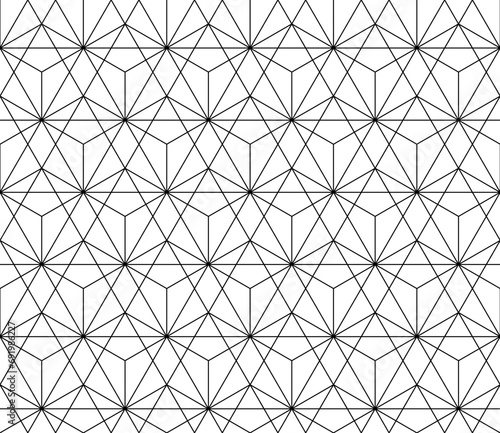 Seamless geometric background for your designs. Modern vector ornament. Geometric abstract gray white pattern