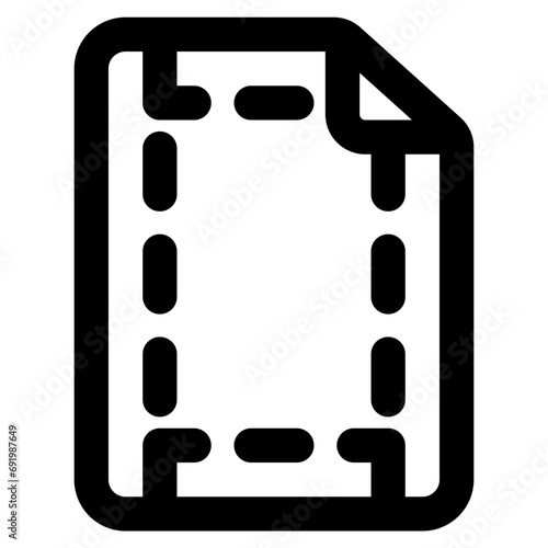 margin icon vector illustration asset element