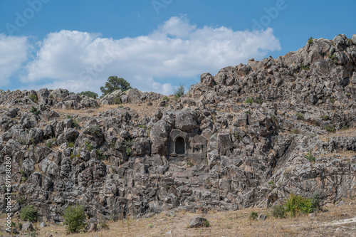Detail shots of Fasillar Monument from Konya Hittite Empire period photo