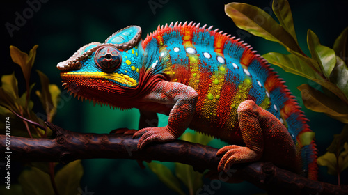Colorful chameleon © Layana
