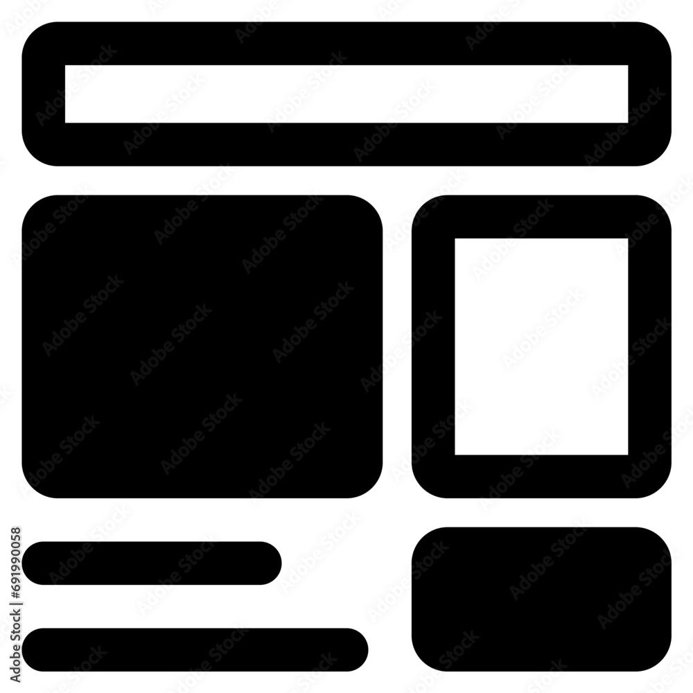 layout icon vector illustration asset element layout icon vector illustration asset element