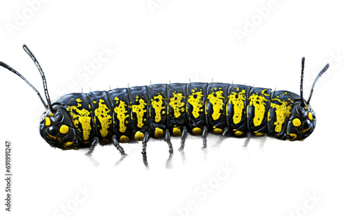 Caterpillar Vibrant Nature On Isolated Background ©  Creative_studio