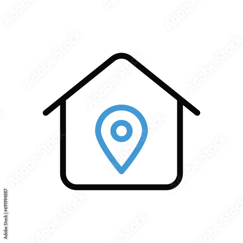  home location icon vector stock illustration © Talha D