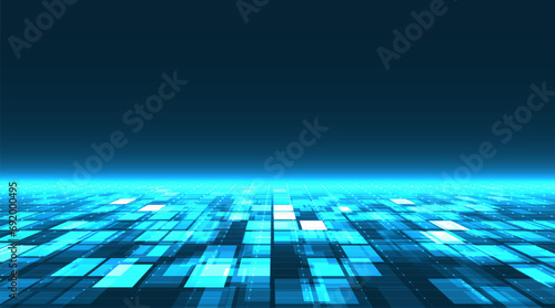 Futuristic digital technology perspective background