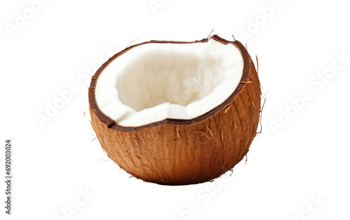 Petty Tasty Coconut on White or PNG Transparent Background.