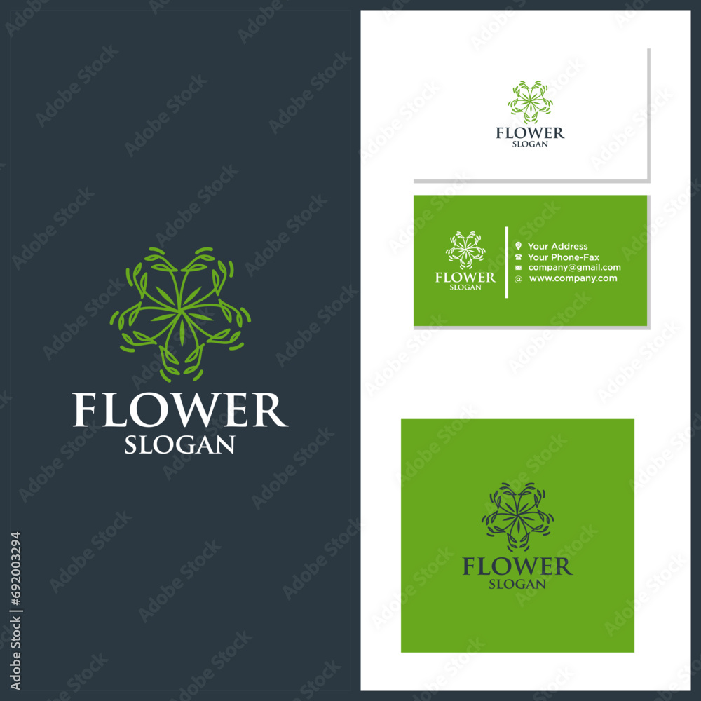 flower logo design vector collection