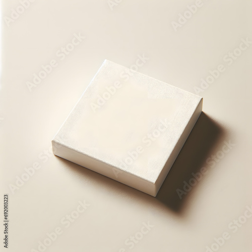 white box on a black background