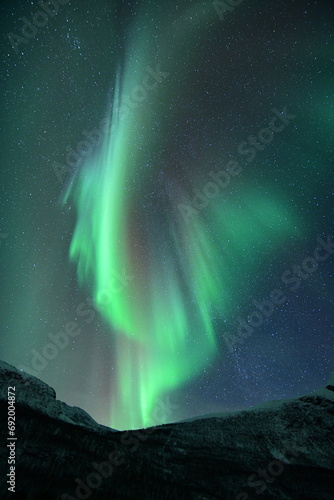 Fototapeta Naklejka Na Ścianę i Meble -  Auroras Boreales en Tromso - Noruega 