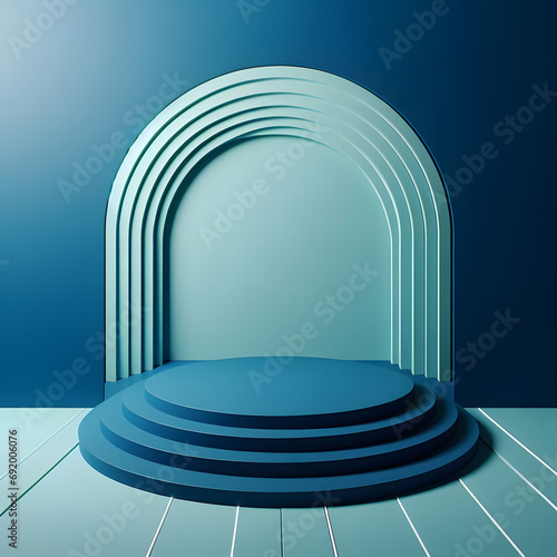 abstract 3d render of a corridor
