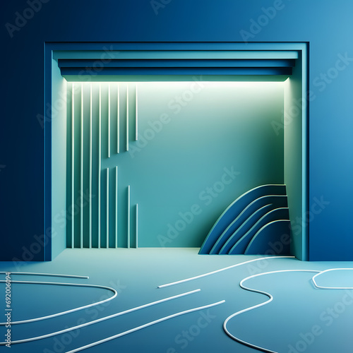 3d render of a modern interior