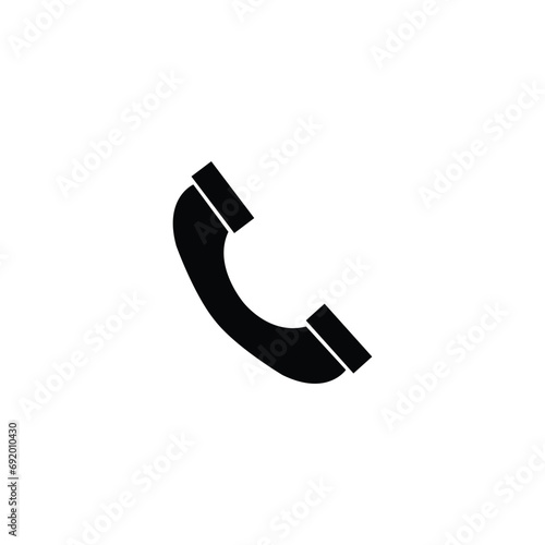 Phone icon in trendy flat style isolated on white background. Telephone symbol. Vector illustration