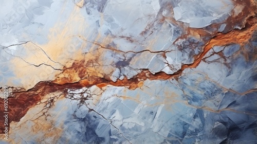 An evocative abstract painting captures the rugged texture and timeless essence of a single rock, inviting viewers to contemplate the beauty and mystery of the natural world