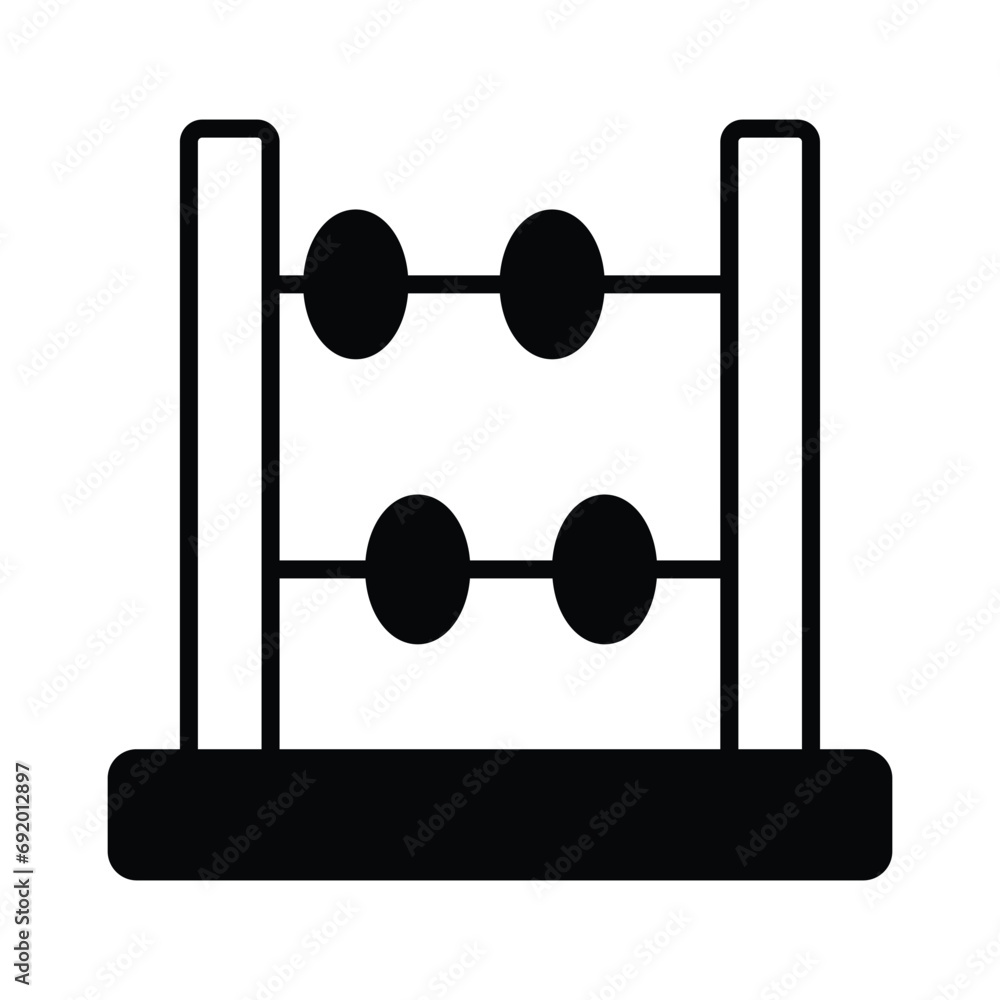 Primary counting education, amazing vector of abacus, mathematical calculating frame Primary counting education, amazing vector of abacus, mathematical calculating frame
