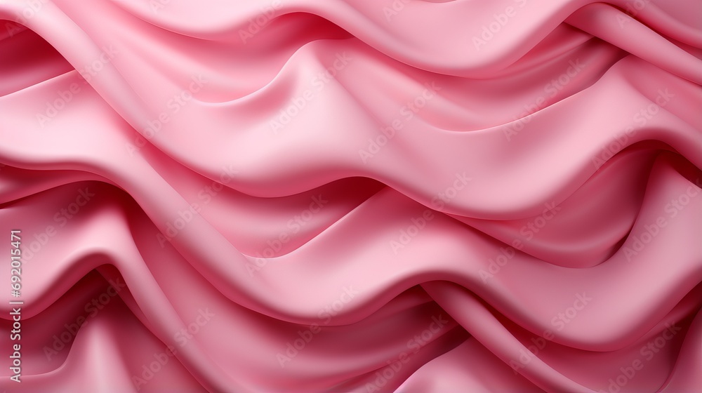 A soft lilac and pink fabric cascades in elegant, wavy folds, evoking a sense of femininity and grace A soft lilac and pink fabric cascades in elegant, wavy folds, evoking a sense of femininity and grace