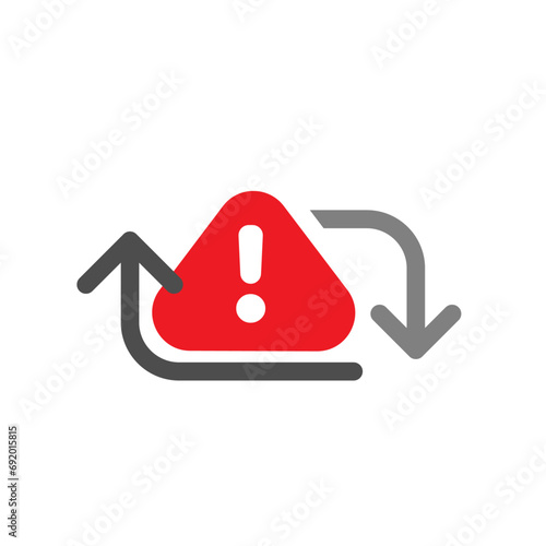 error, something wrong tap to retry concept illustration flat design vector icon